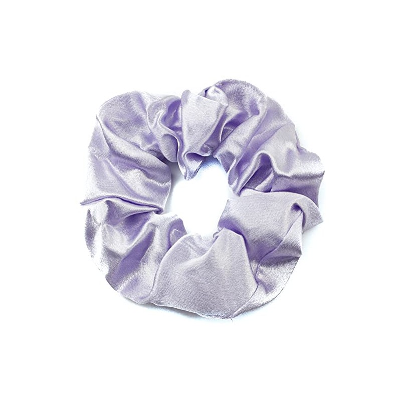 Mytoptrendz® -Plain Large Silky Satin Scrunchie Ponytail Holder Ties Traceless
