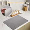 2PCS Microfiber Dish Drying Mat, 45x60cm Absorbent Draining Board Mats