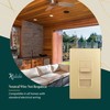 TOPGREENER Kalide Fan Speed Control Switch, 3-Speed Fan Wall Switch,