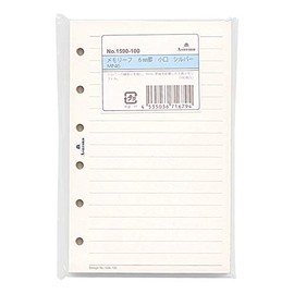 Ashford 1590-100 Mini 6 Size, 0.2 inch (6 mm) Ruled Leaf, Small Silver (100 Sheets)