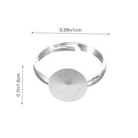Operitacx 40pcs Diy Jewelry Making Ring Base Ring Adjuster for Jewelry Accessories
