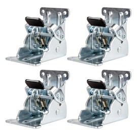 Cokritsm Folding Hinge with Locking Folding Hinge Table Legs Foldable 90 Degree Blue Folding Angle Table Legs Foldable for Table Bed Legs Pack of 4