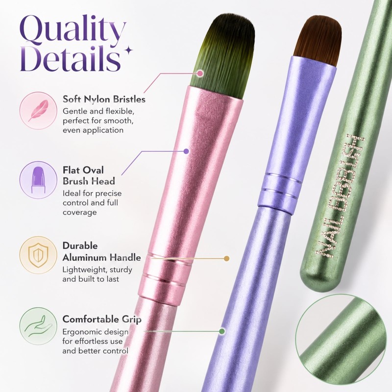 French Tip Clean Up Brush – Professional Nail Art Brush