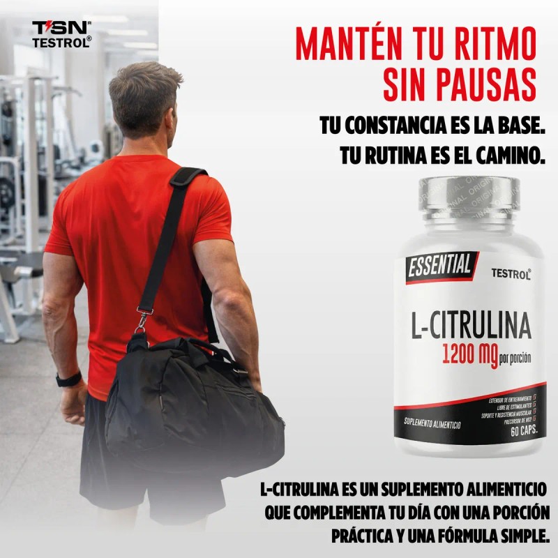 Combo Arginina Essential Citrulina Essential Testrol 60 Cpsulas cu