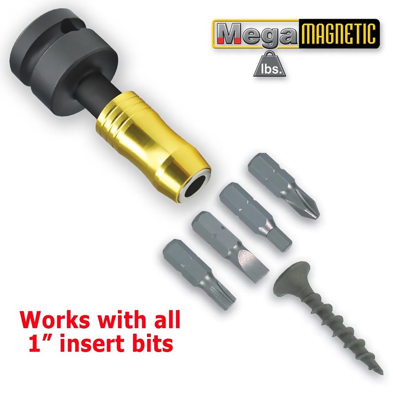 IVY Classic 44850 3/8" Square to 1/4" Hex Mega-Magnetic Impact