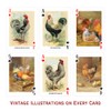 Prospero Art Chickens Playing Cards