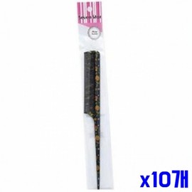 Small Flower Tail Comb - White & Black (Set of 10) Hair Comb