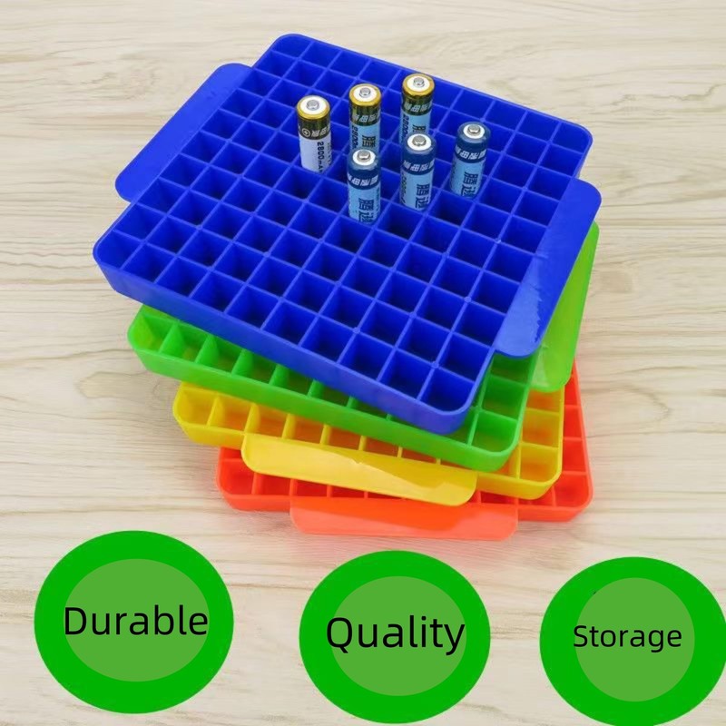 Odiche 100 Slot AA Battery Case Holder Storage Vault Container