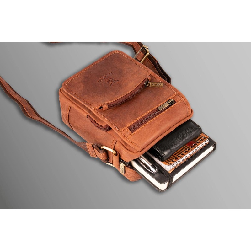 MATADOR Men's Genuine Leather Shoulder Bag Work Bag Small Shoulder