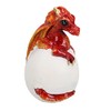 AB Tools Red Baby Dragon Egg Hatching Resin Fantasy Sculpture