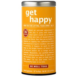 The Republic of Tea Get Happy – No. 13 Lifting your Spirits Tea, No Caffeine, 36 Tea Bags