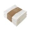 Haneruya Mosquito Net Dish Towels, Set of 6, White, Plain,