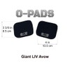 LIV Giant Avow O-Pads Replacement Aerobar Arm Pads with Velcro