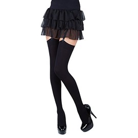 Romartex Opaque Stockings 40 Denier Plain Top, 24Fashionable Colours,Sizes S-XL (Large, Black)