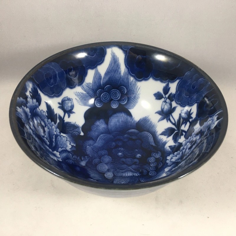 Made in Japan Japanese Rice Soup Noodle Bowl 6"D Porcelain