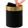 JILLICK Mini Trash Can with Lid, Metal Small Tiny Mini