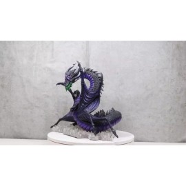 Ebros Gift Earth Elemental Purple Moonlight Spider Arachnafaria Dragon On Crystals Statue