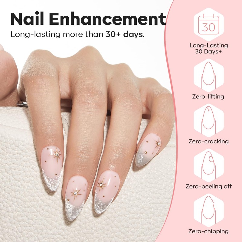 modelones Builder Gel for Gel Nails, 8 in One Builder