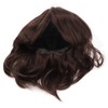 Men Wig Short Brown Straight Breathable Inner Mesh Soft Fluffy