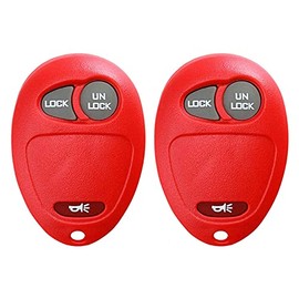 2X New Replacement Keyless Entry Key Fob Shell / CASE Compatible with & Fits for Chevy GMC Pontiac - (No Electronics or Chip Inside)