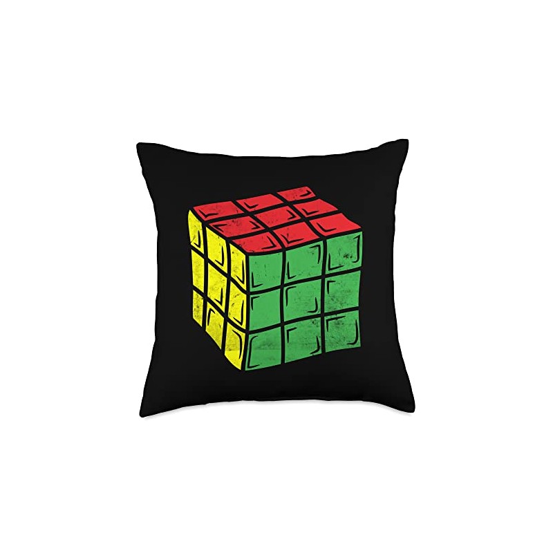 Speed Cubing Puzzle 3x3 Math Cube Game 80's Vintage Rubics