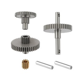 YINETTECH 1 Set Stainless Steel Gear Set Compatible with Tra-xxas TRX4M TRX4MT 1/18 RC Crawler Upgrades (40:3:1)