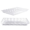 MATANA 12 Plastic Serving Plates for Appetizers & Finger Food