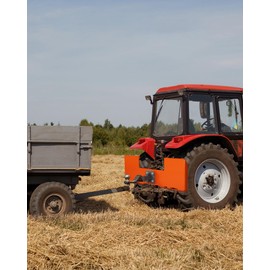 3/8" Skid Steer Mount Plate with 2" Removable Trailer Hitch Receiver, Thick Skid Steer Plate Attachment, Universal Skid Loader Tractor Quick Attach Plate