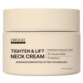 OBOGEE Neck Cream, Tighten & Lift Neck Cream - Anti-Aging Neck Creams for Tightening Lifting Sagging Skin and Hydrating- With Pro-Active Repair Firming Complex, 1.8 oz
