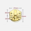 30PCS Iron Box Latch,Toggle Catch Latch Clasp,Gold Decorative Hasp,Jewelry Box