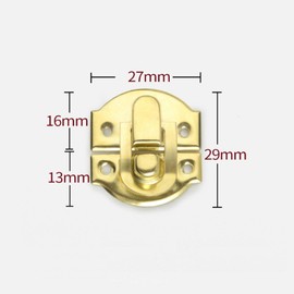 30PCS Iron Box Latch,Toggle Catch Latch Clasp,Gold Decorative Hasp,Jewelry Box Lock Buckle,Hasp Lock Latch,27 * 29MM