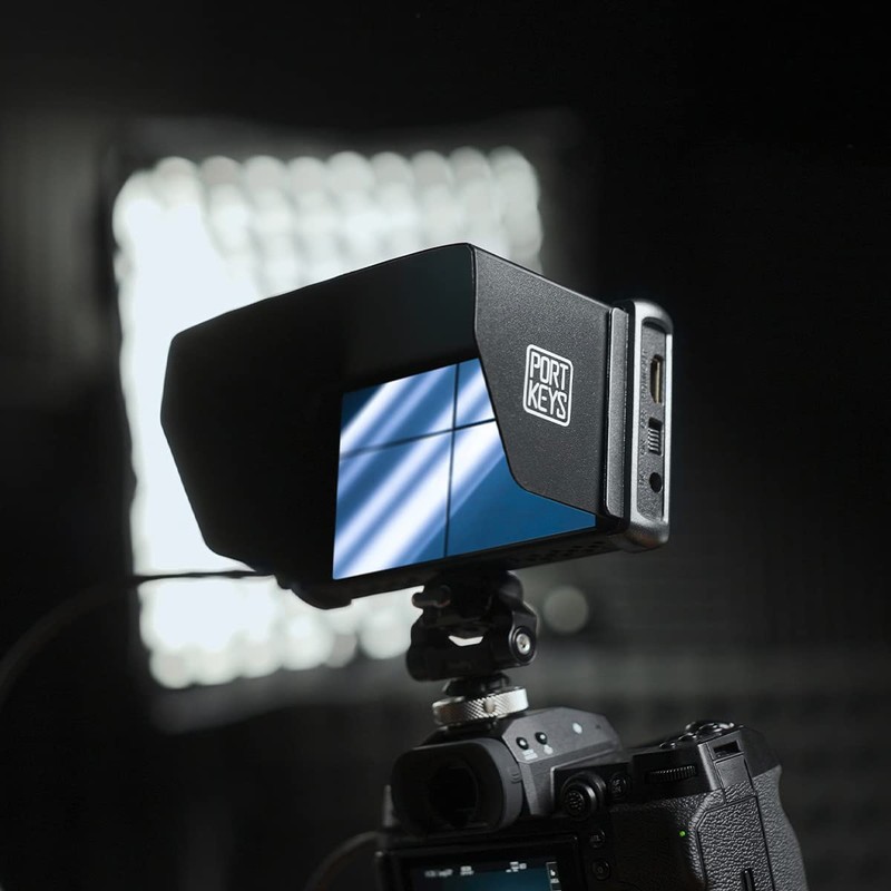 Portkeys PT6 Camera Field Monitor Sunshade Visor with Drop-Proof Rubber