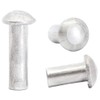 M5 (5mm x 50mm) Aluminium Solid Round Head Rivets DIN 660 (Pack of 20)