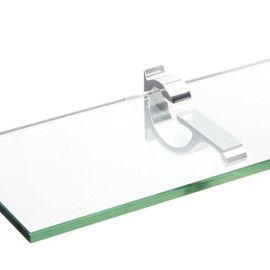 Spancraft Glass Monarch Glass Shelf, Chrome, 12 x 27