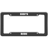 GRAPHICS & MORE Carbon Fiber Pattern License Plate Frame Ride