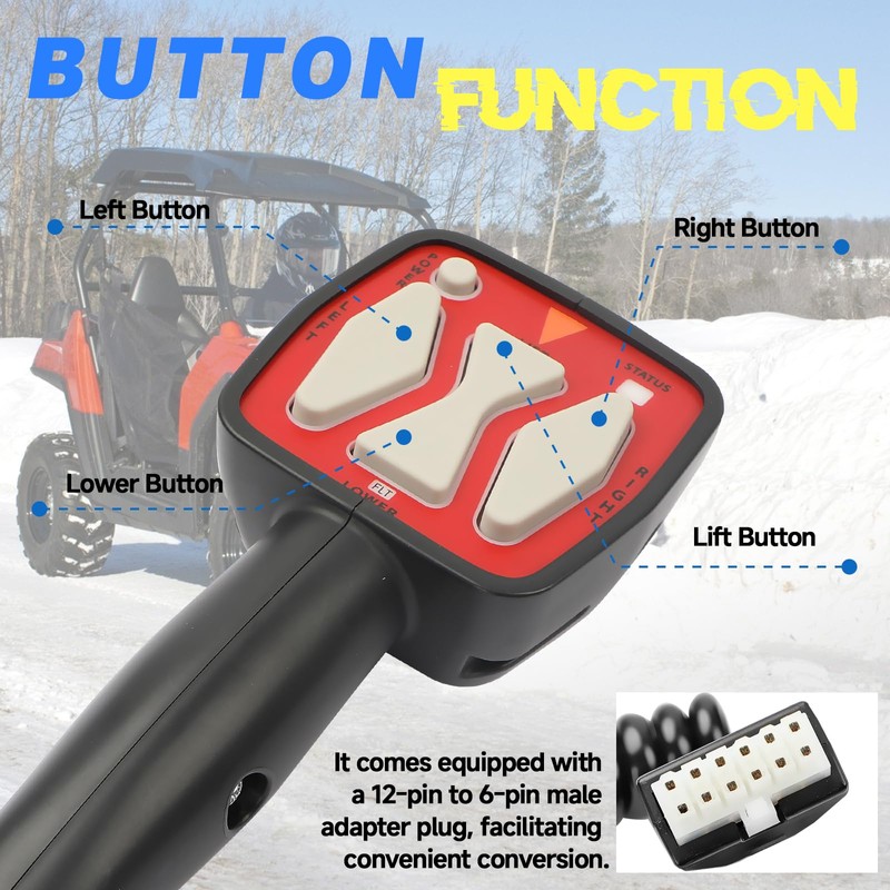 Snowplow Handheld Controller Fit for Western 56462 | SAM 1306902