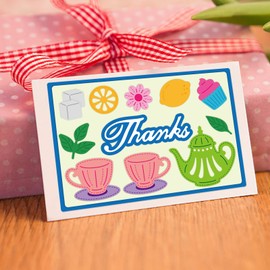 GLOBLELAND Set of 2 Tea Tools Cutting Dies Afternoon Tea Embossing Stencils Tea Cup Teapot Decorations Stencils Cutting Dies for Tea Time Theme Cards Scrapbooking and DIY Craft Album