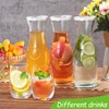 4PSC Glass Carafe with Lid, Premium Clear Water Pitcher Carafe