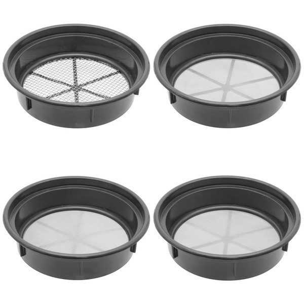 FindingKing Gold Mining Pan Classifier Set of 4 Black Pans