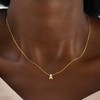 JNZSSWHJJH Gold B Initial Necklace for Women - 18K Gold