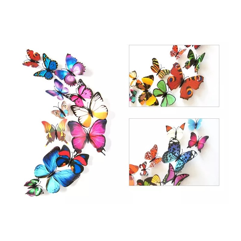 generic 108 Piezas Mariposas Decorativas Pegatina Pared
