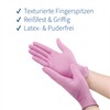 Nitrile Disposable Gloves Powder-Free Textured XS-XL Pack of 100 Pink
