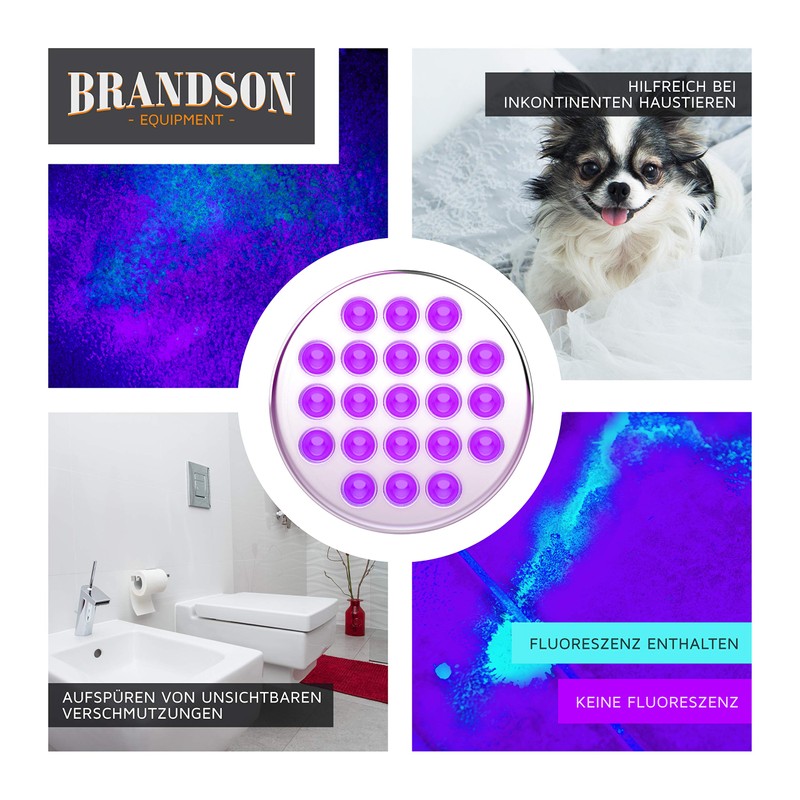 Brandson - LED UV Blacklight Torch - UV Blacklight Torch