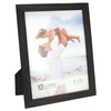 Malden International Designs 8x10 Black Distressed Linear Picture Frame