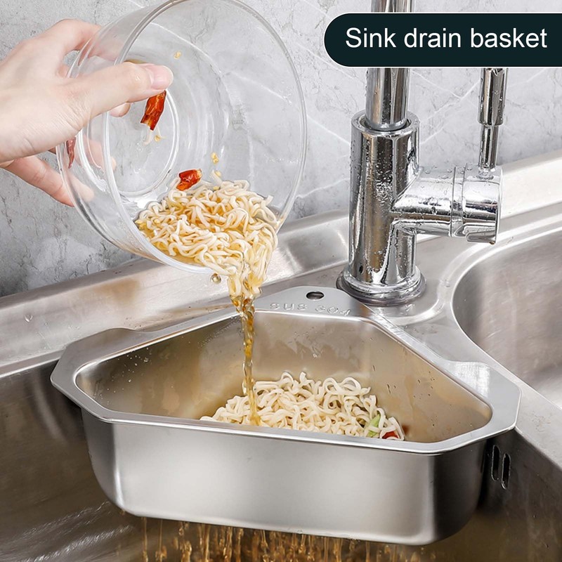 304 Stainless Steel Sink Drain Shelf, Sink Filter Tray, No