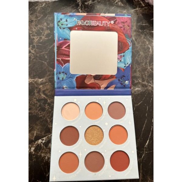 Eyeshadow 9 Color Princess Eyeshadow Palette - Matte Shimmer Glitter