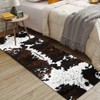 LHAIFA Black Cow Kitchen Mat Set of 2 Non Slip