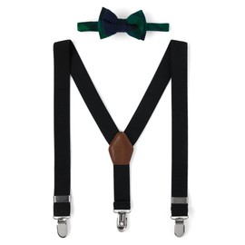 Gymboree,and Toddler Bow Tie and Suspenders Set,Evergreen,6-8