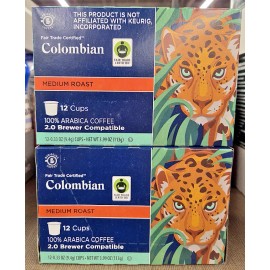 Barissimo Colombian Medium Roast 12 Cups Coffee 3.99oz 113g (2 Boxes)