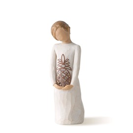Willow Tree Gracious, A Warm Welcome from me to You, A Hostess Gift for Holiday Parties, Welcoming Gift for New Homeowner or Housewarming, Sculpted Hand-Painted Figure